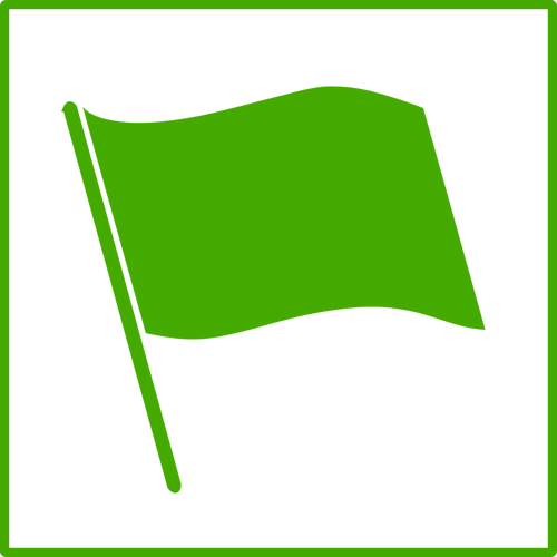 Eco bendera vektor icon