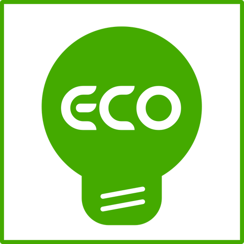 Eco ampoule icÃ´ne vector image
