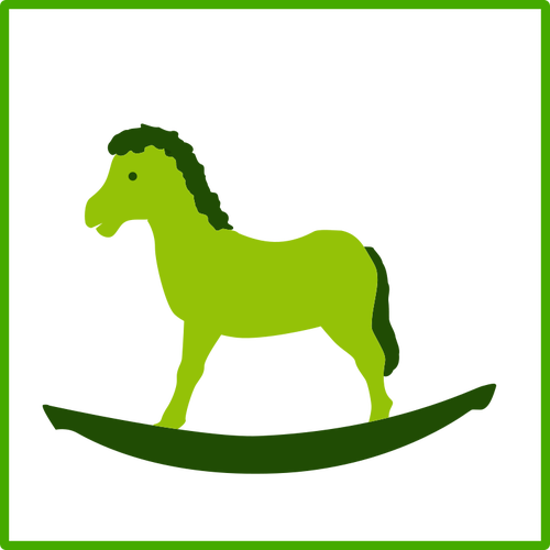 Eco green toy vektor icon