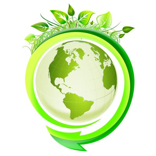 Eco jorden ikonet vektor image