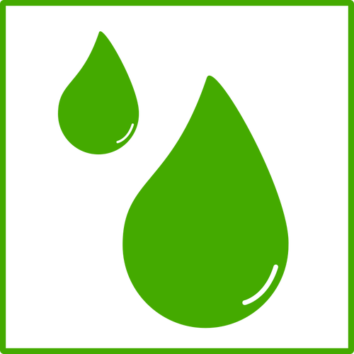 Eco zelenÃ© vody kapku vektorovÃ½ obrÃ¡zek