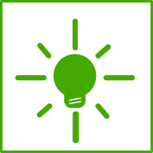 Eco besparen energie vector pictogram