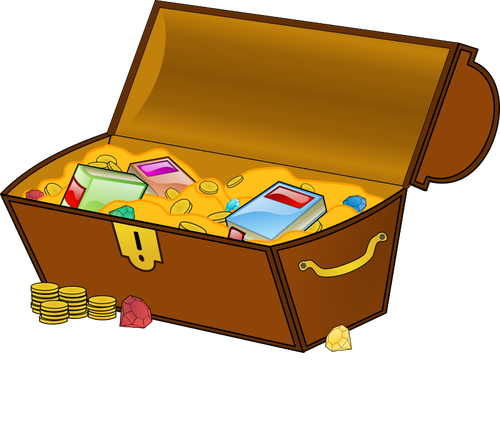 Treasure chest vector clip art