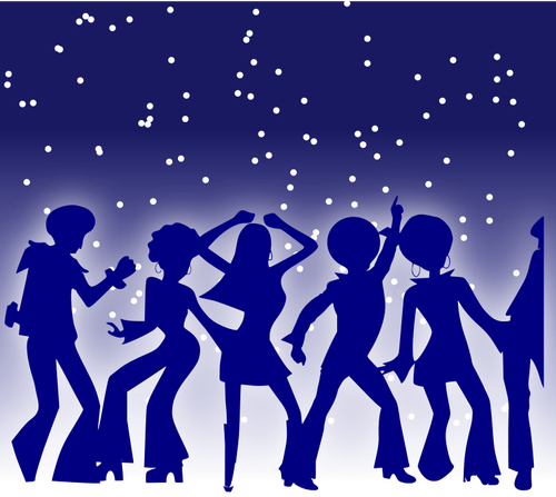 Dance party vector graphics