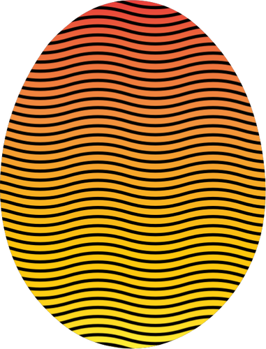 Huevo de Pascua en colores vibrantes vector imagen