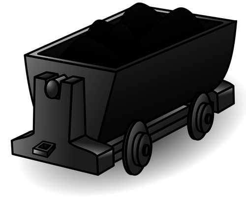 Graphiques vectoriels de charbon camion
