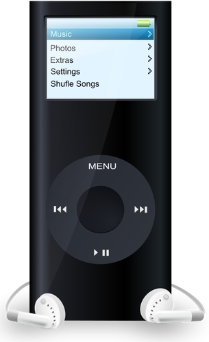 iPod media player vektor gambar