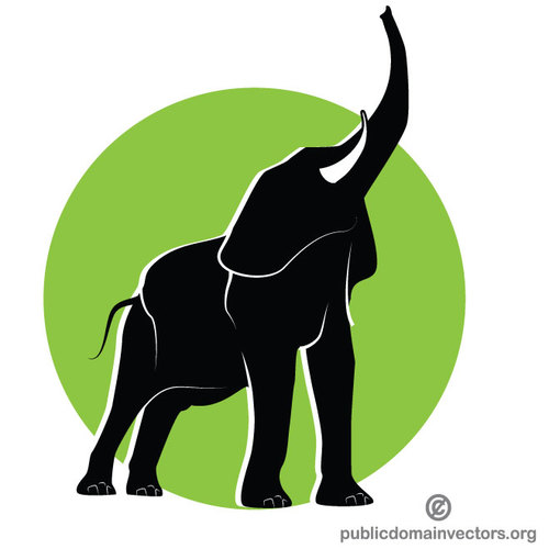 Elefante silhouette clipart