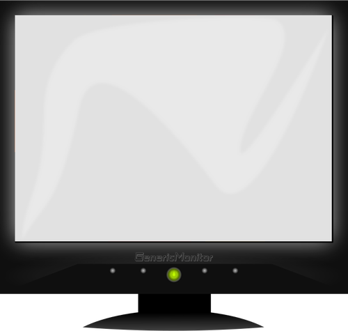 LCD Generic obrazovka Vektor Klipart