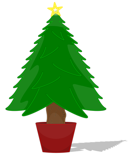 GlÃ¤nzende Weihnachtsbaum Vektor