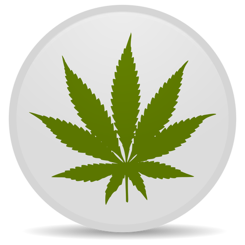 Immagine vettoriale simbolo di marijuana