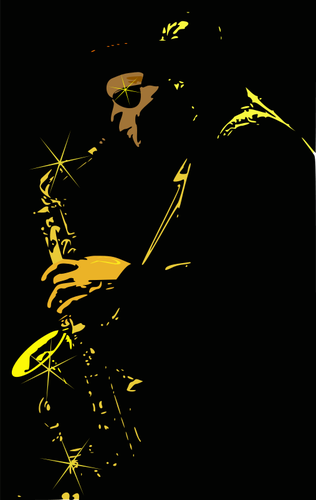Jazz jucÄƒtor vector imagine
