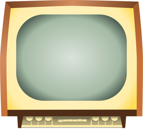Imagen de vector vendimia TV