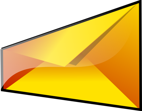 Vektorgrafikken oransje symbolet for en e-kobling pÃ¥ nettstedet