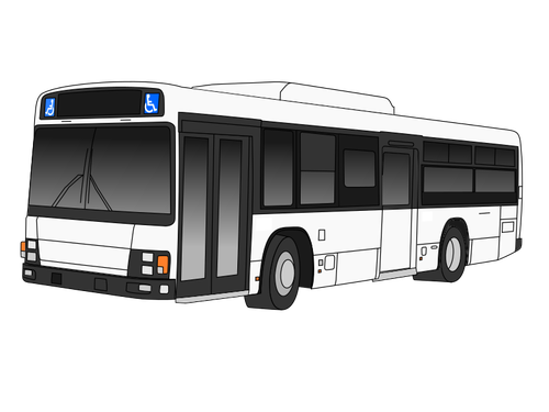 Schwarz / weiÃŸ-autobus