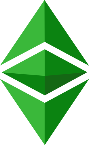 Gambar vektor hijau logo