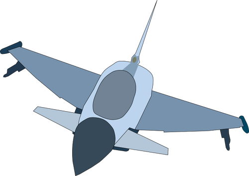 Eurofighter Typhoon flygplan vektorbild