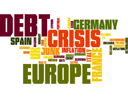 Europeiske gjeld krise vektor
