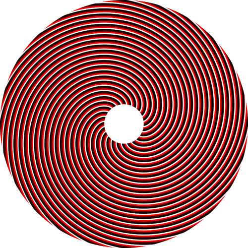 Spiralne czerwony okrÄ…g obrazu wektorowego
