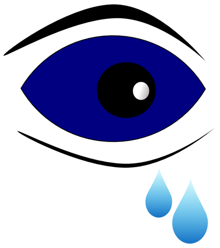 Eye drops teken vectorillustratie