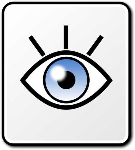 Vector clip art de chispeantes ojos cuadrados vector de seÃ±al
