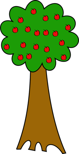 VektorovÃ© kreslenÃ­ kreslenÃ½ strom jablek