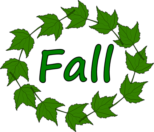 Vector de la imagen de hojas de otoÃ±o verde