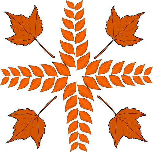 Herfstbladeren regeling vector afbeelding