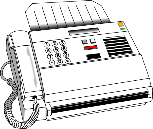 Fax maskin vektorbild