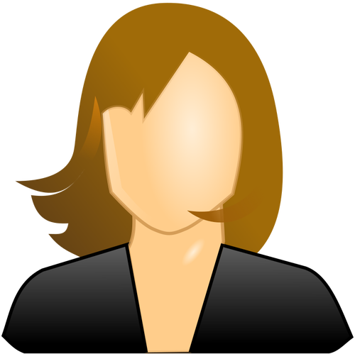 Female user icon image