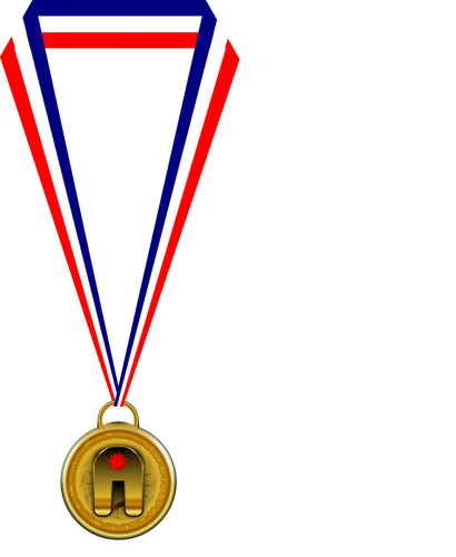 Medali emas ilustrasi