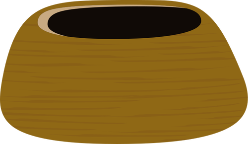 Immagine del cestino di legno arredamento pianta