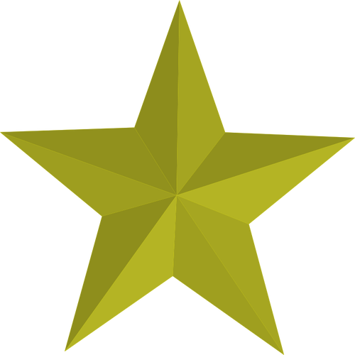 Vector afbeelding van gouden ster