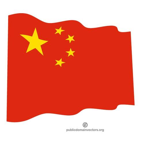 VÃ¥gig flagga Kina