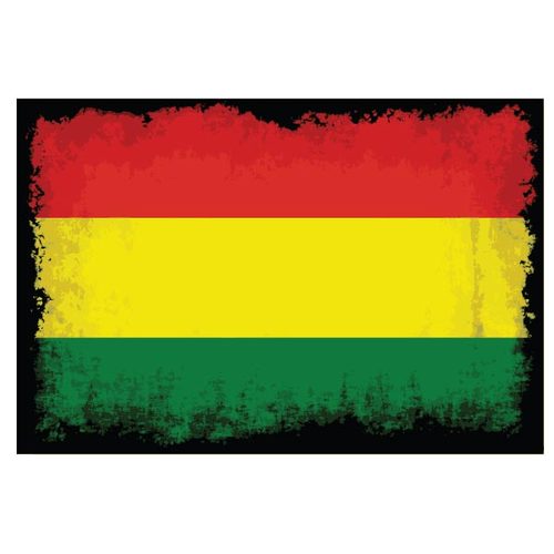 Vlag van Bolivia met grunge textuur