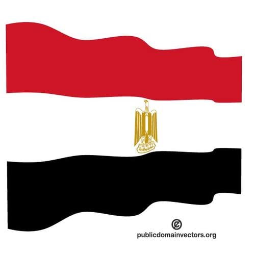 Golvende vlag van Egypte