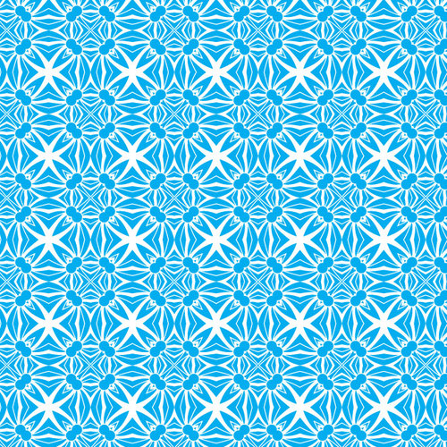 Floral symmetric pattern