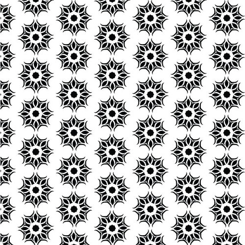 Floral decoration seamless pattern