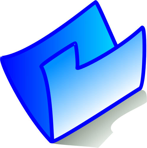 Vektor-Bild von meinem Computer blaue Ordnersymbol