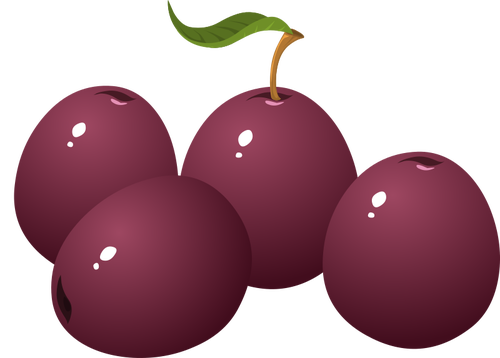 Violet plums