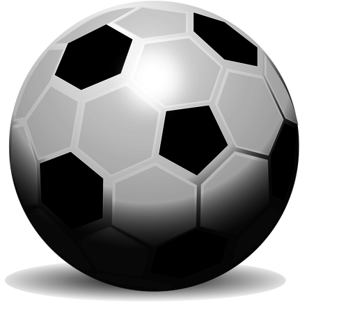 Disegno del pallone da calcio vettoriale