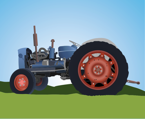 Traktor dan padang rumput