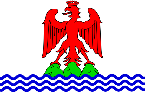 HrabstvÃ­ Nice regionu vlajky Vektor Klipart