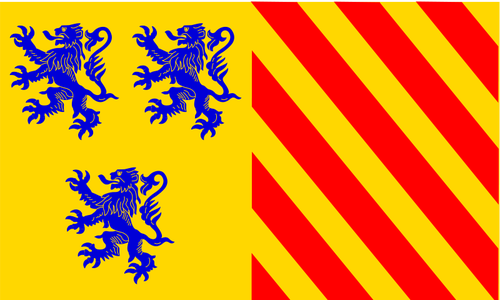 Bandeira de regiÃ£o de Limousin alternativa vector imagem