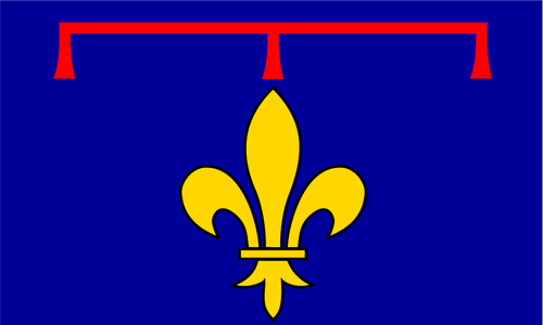 Alternative Provence-regionen flagg vektorgrafikk utklipp