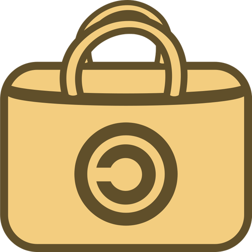 Logo vectoriel simple sac Ã  provisions