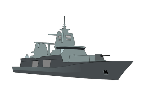 Tysk Bundeswehr Fregatt vektor image