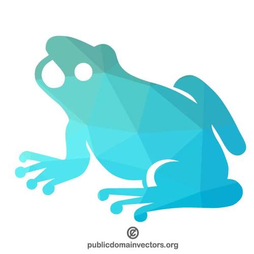 Frog fÃ¤rgade siluett