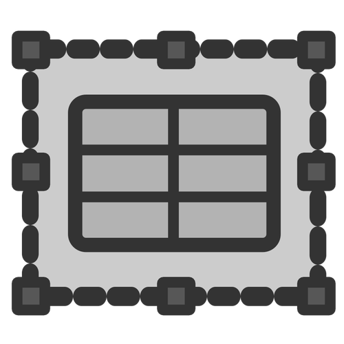 Kalkylblad ram ikon