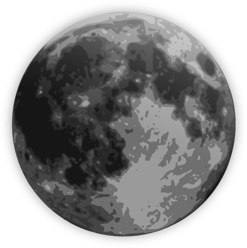 IlustraÅ£ie vectorialÄƒ simbolului culoare prognoza meteo pentru luna plina